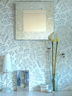 Oversize Damask Repeat Stencil