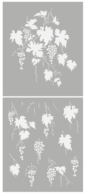 Large Grapevine Stencil