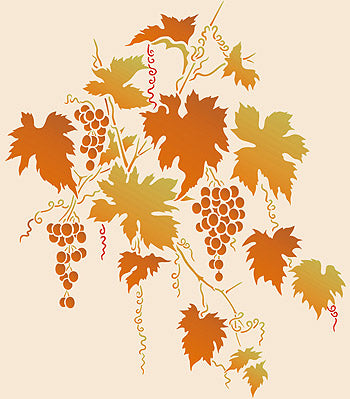 Large Grapevine Stencil