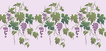 Large Grapevine Stencil