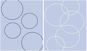 Oversize Outline Circles Stencil