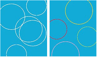 Oversize Outline Circles Stencil