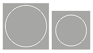 Oversize Outline Circles Stencil