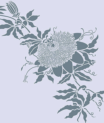 Oversize Passion Flower Stencil