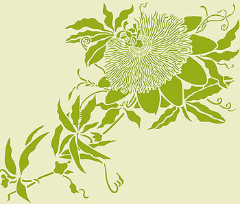 Oversize Passion Flower Stencil