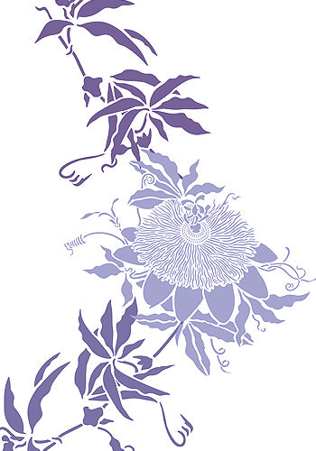 Oversize Passion Flower Stencil