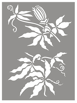 Oversize Passion Flower Stencil