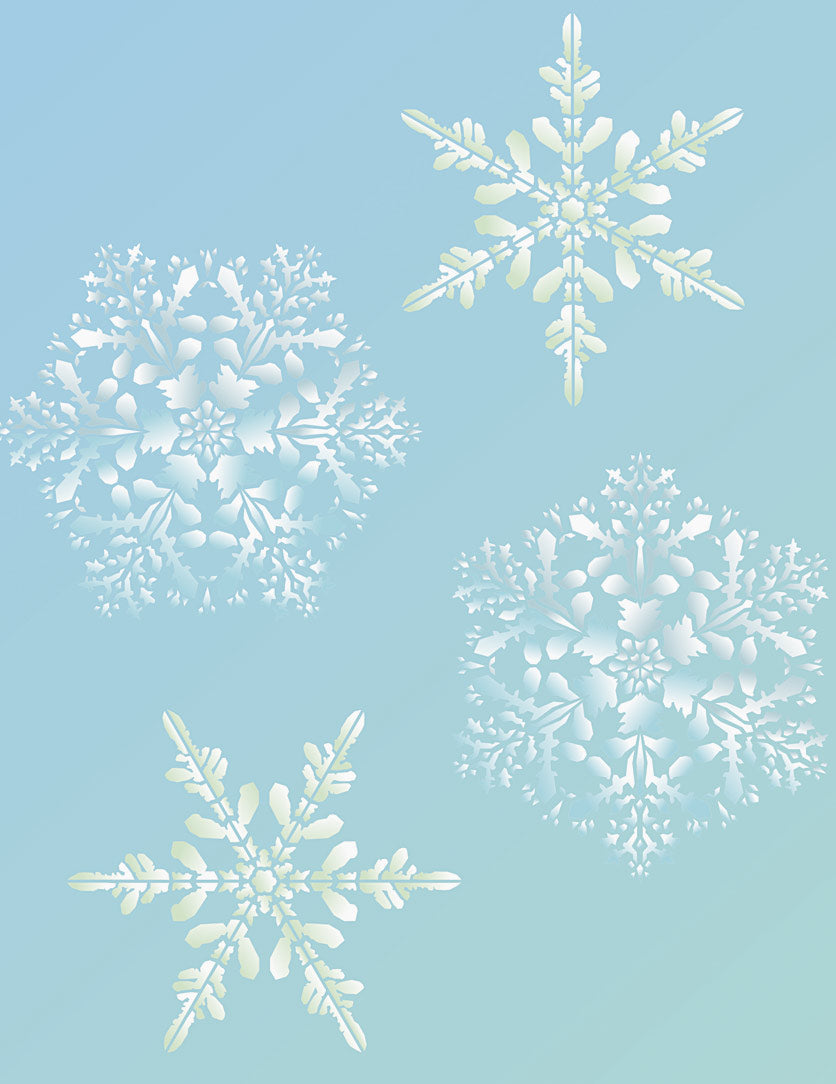 Oversize Snowflake Stencil