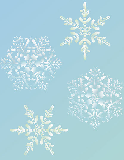 Oversize Snowflake Stencil