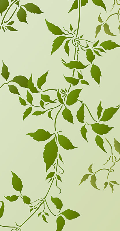 Oversize Trailing Leaves Stencil 2