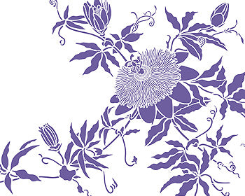 Passion Flower Stencil