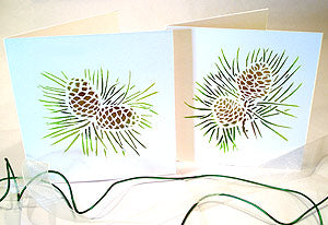 Pine Cones Stencil