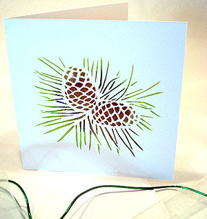 Pine Cones Stencil