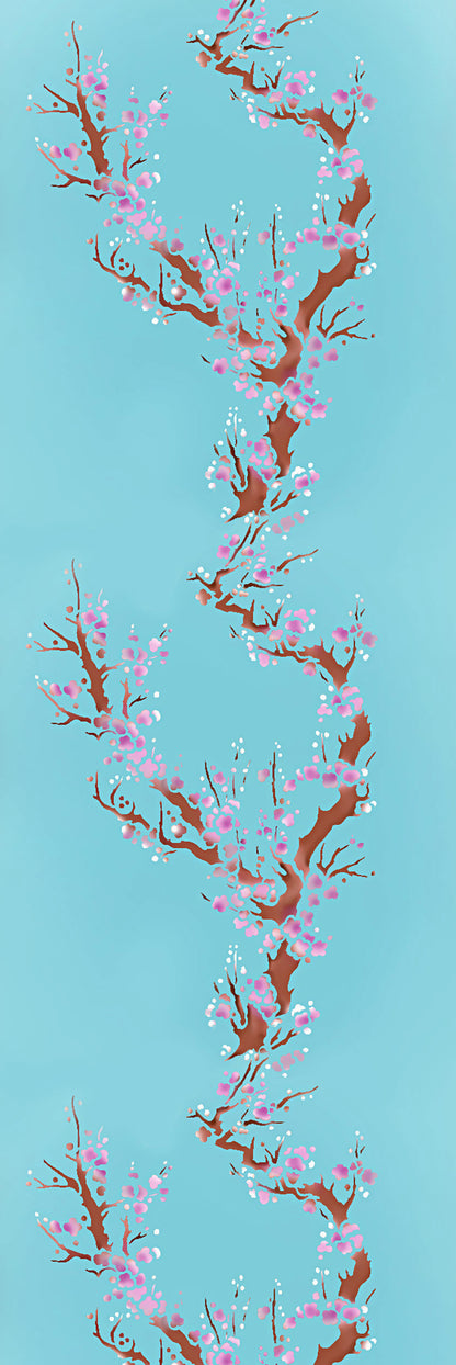 Plum Blossom and Moon Stencil