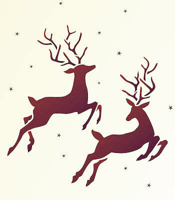 Large Reindeer Stencil