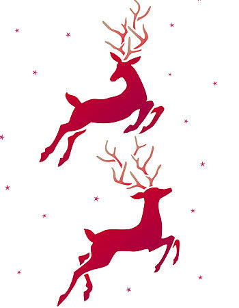 Large Reindeer Stencil