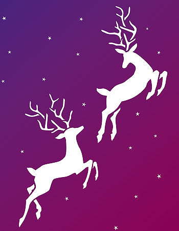 Large Reindeer Stencil