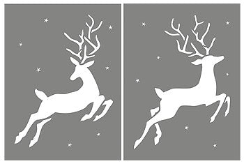 Large Reindeer Stencil