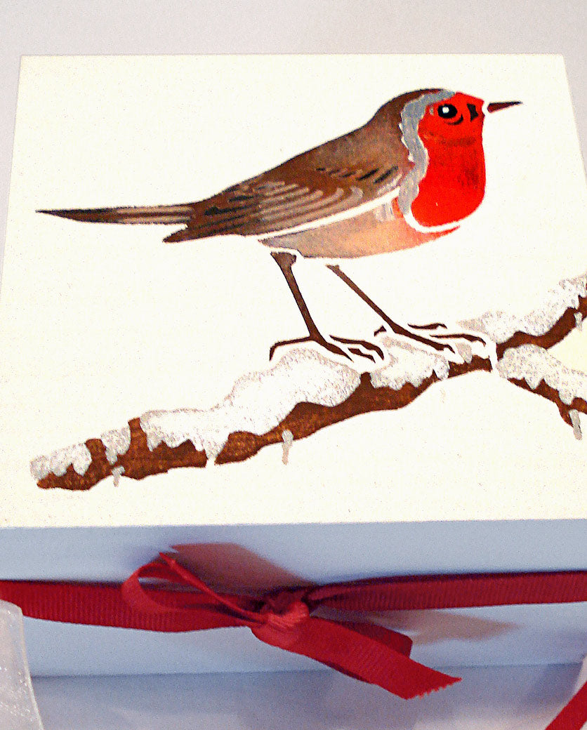 Christmas Robin Stencil