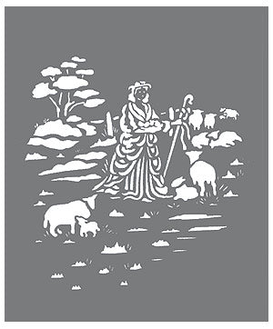 Toile Shepherdess Stencil