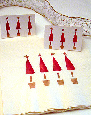 Simple Christmas Trees Theme Pack Stencil