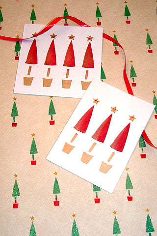 Simple Christmas Trees Theme Pack Stencil