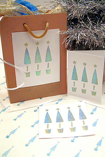 Simple Christmas Trees Theme Pack Stencil