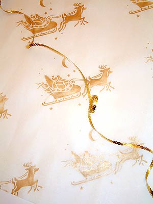 Small Sleigh and Reindeer Stencil