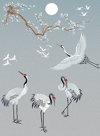 All Japanese Cranes Theme Pack Stencil