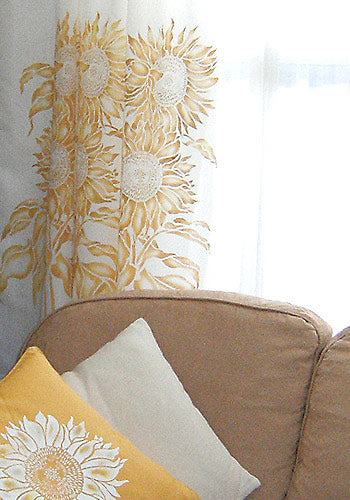 Large Sunflowers Stencil