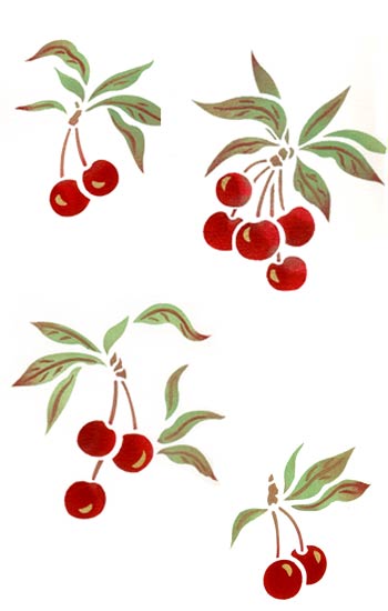 Sweet Cherries Theme Pack Stencil