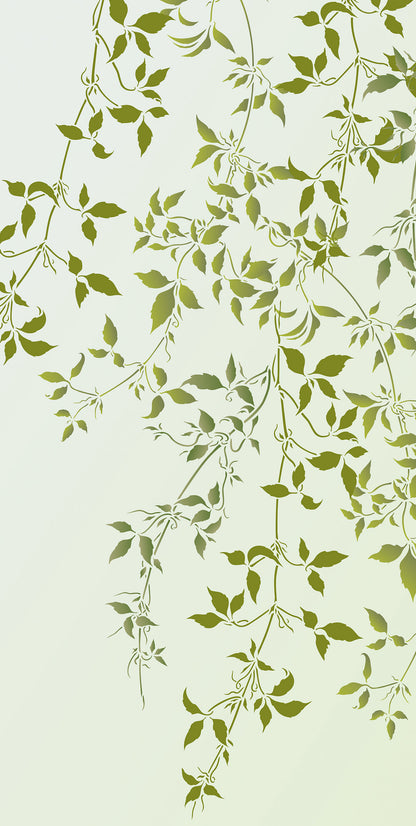 Trailing Clematis Leaves Theme Pack Stencil