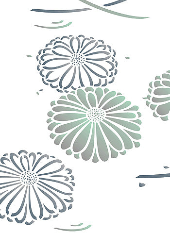 Japanese Chrysanthemum Stencil