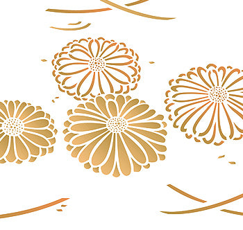 Japanese Chrysanthemum Stencil