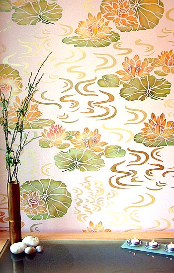 Water Lilies Stencil