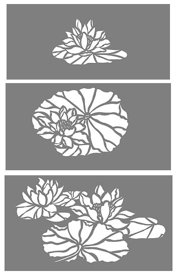 Water Lilies Stencil