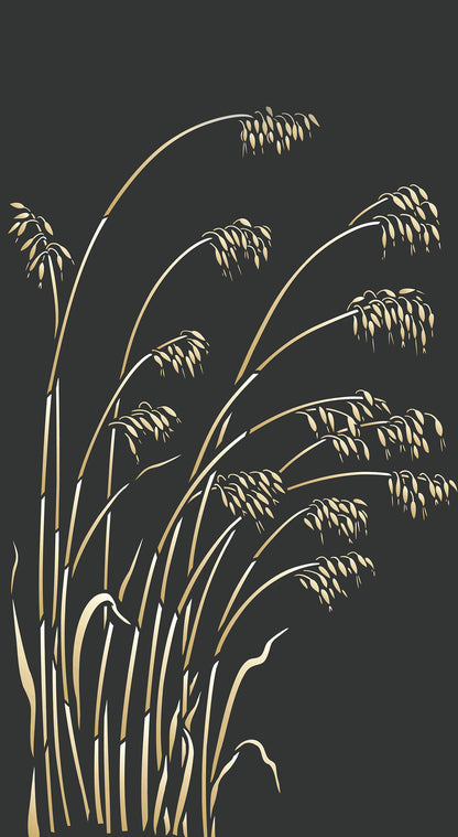 Wild Oat Grass Stencil