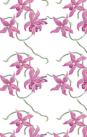 Wild Orchid Stencil