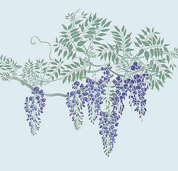 Large Wisteria Theme Pack Stencil