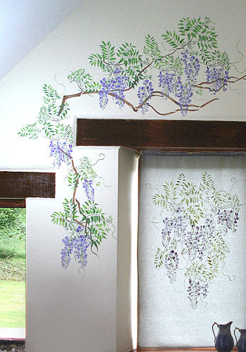 Large Wisteria Theme Pack Stencil