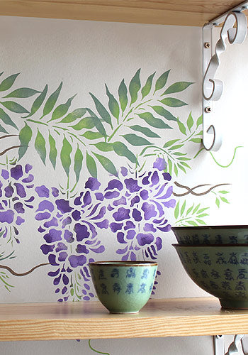 Small Wisteria Theme Pack Stencil