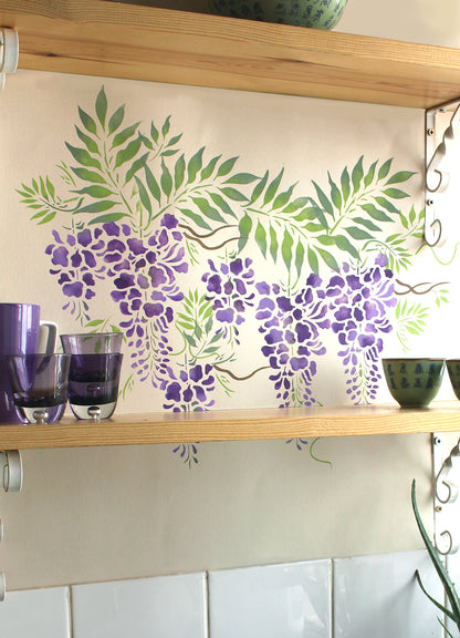 Small Wisteria Theme Pack Stencil