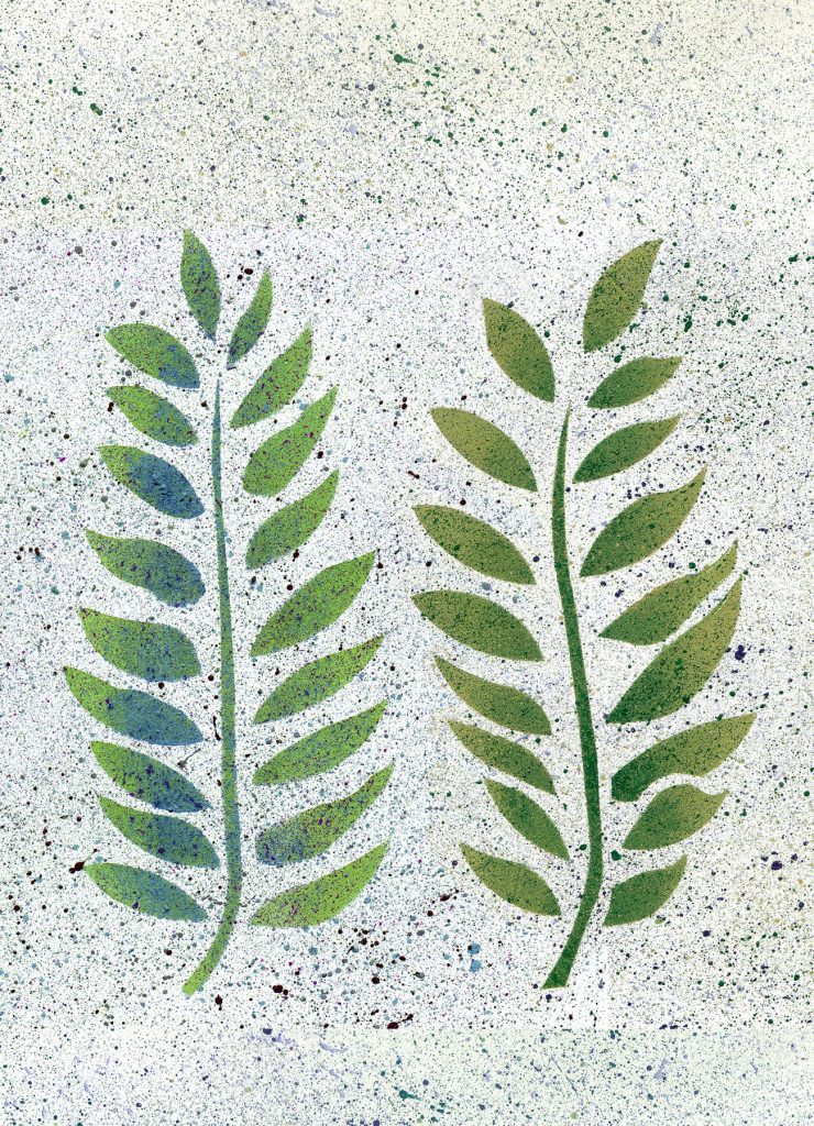 Simple Leaf Theme Pack
2 sheet stencil
The Ash Leaves Stencil contains two simple feather-like leaves - great for creating up-to-the-minute botanical pattern motifs on a multitude of surfaces. Simple motifs work well stencilled upright in blocks and columns, or as random repeats at different angles. This design looks beautiful stencilled onto both walls and fabric for drapes and other linens. See size and layout specifications below.