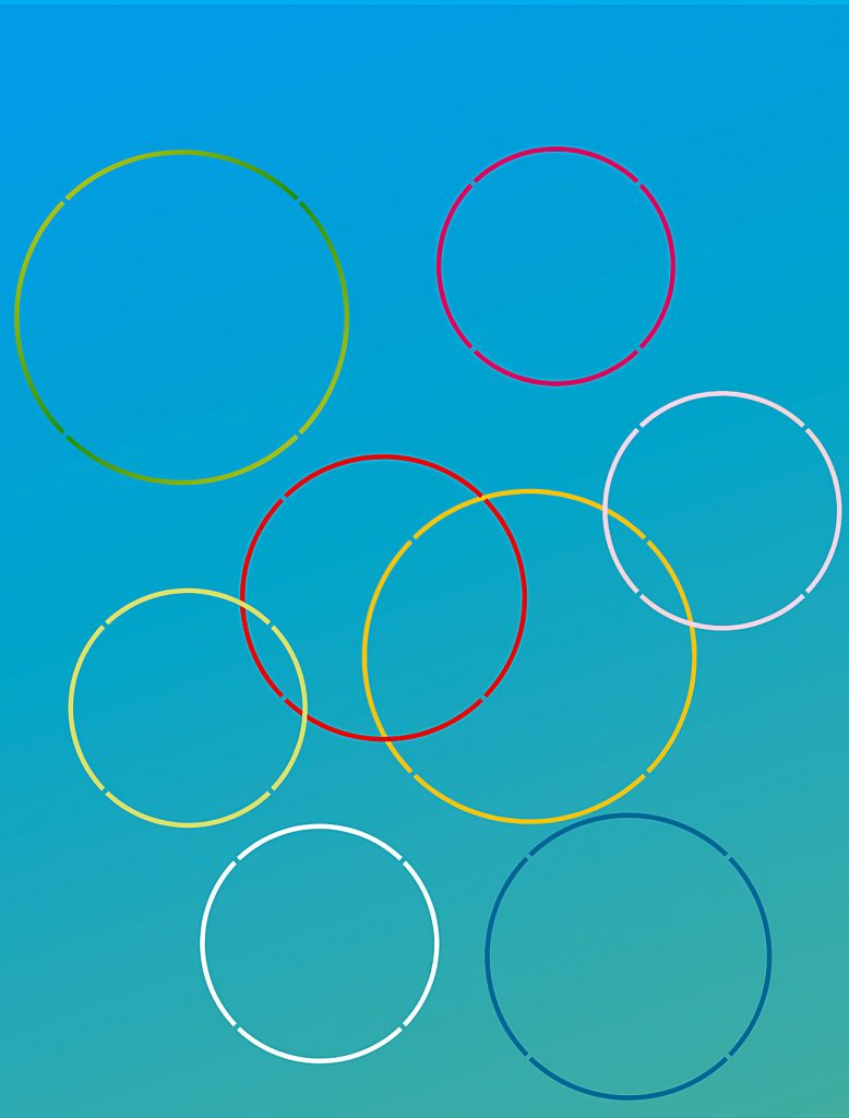 3 sheet stencil
The Outline Circles Stencil is ideal for creating subtle abstract style murals, fantastic for contemporary feature walls in living and working spaces alike - its delicate lines make for stylish and understated simplicity. The thin circular Outline Circles Stencil comes in three sizes on three sheets - diameters 35cm, 30cm and 25cm. See size and layout specifications below.

Circle shapes allow for great decorative versatility and simple creativity, allowing you to develop your own style statement with great ease! Stencil the Outline Circles motifs in overlapping and interlocking sequences, placed at random distances apart, or used concentrically inside each other. Use these stencils on their own or with the Circles Theme Pack Stencil and Dotty Circles Stencil.