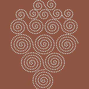 Dotty Spirals Theme Pack Stencil - Henny Donovan Motif