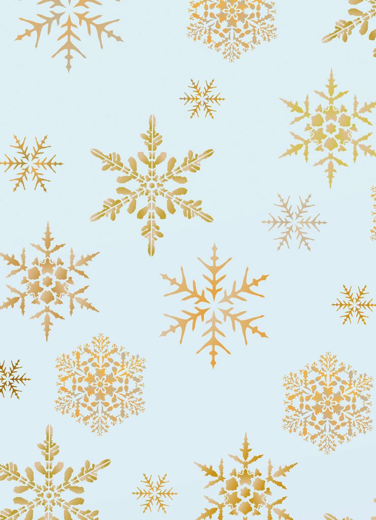 Ice crystal stencil
3 sheet stencil
The beautiful Small Snowflakes Theme Pack Stencil contains delicate snowflake motifs based on special photography that captures real snow crystals in the seconds before they melt! In this stencil these are teamed with a simple geometric snowflake design, making a versatile and beautiful set of snowflakes for many different stencilling projects.

This stencil set has 6 snowflake motifs on three small sheets, three snow crystal designs and three geometric motifs at different sizes. See size and stencil sheet specifications below.